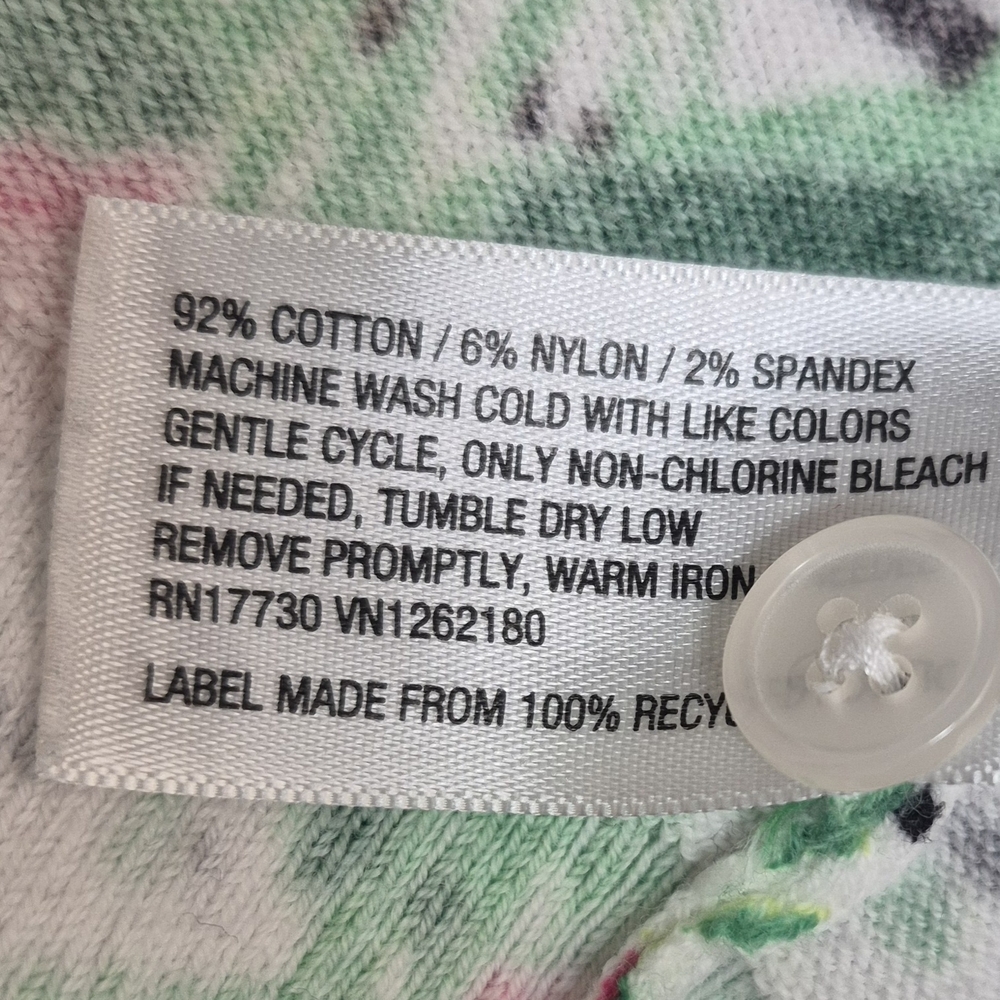 Merona Pink & Green Floral Stripe Cardigan - Picture 8 of 8